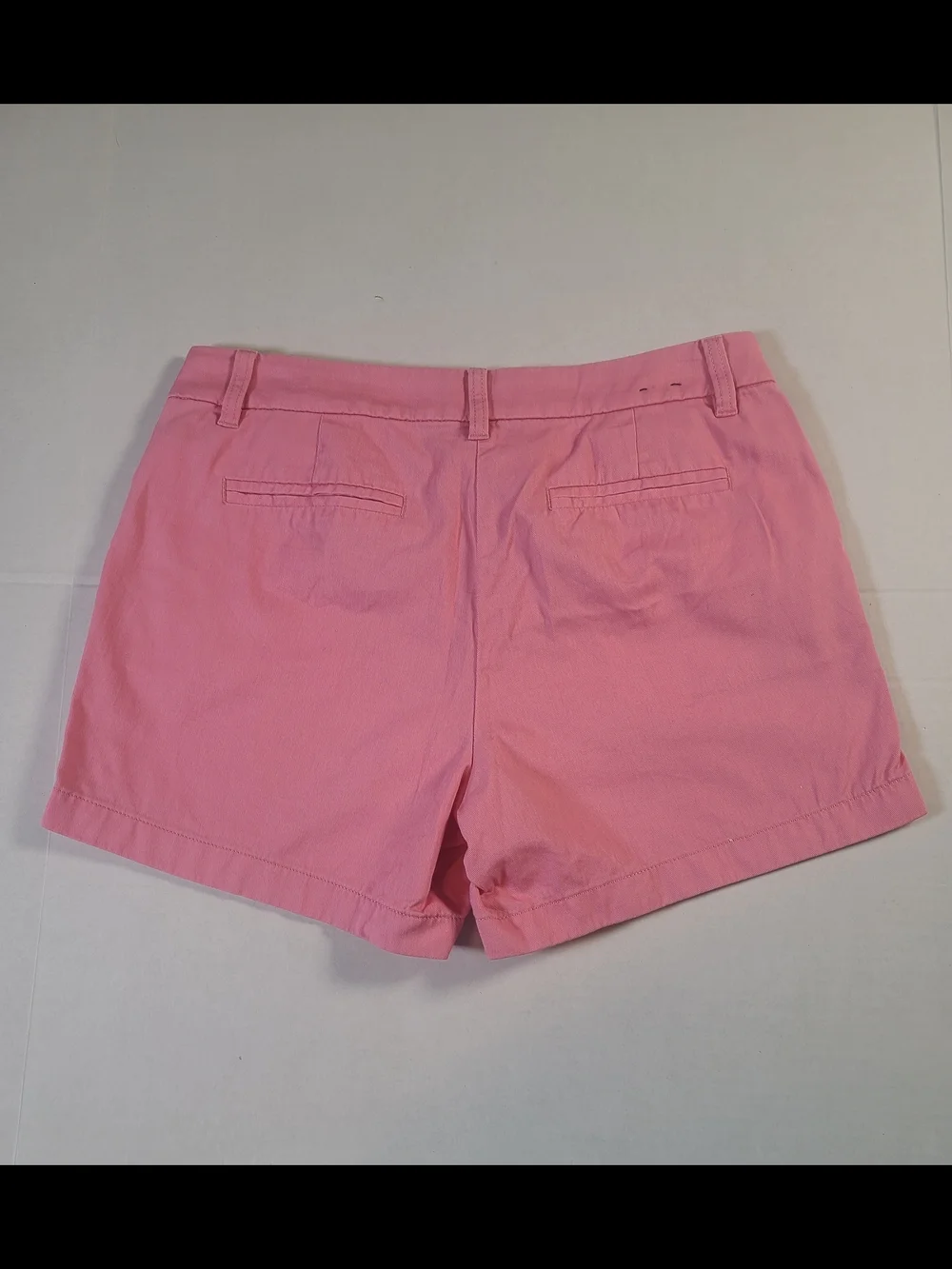 J Crew Shorts Womens 8 Pink Chino Mid Rise Casual Preppy Cotton Summer